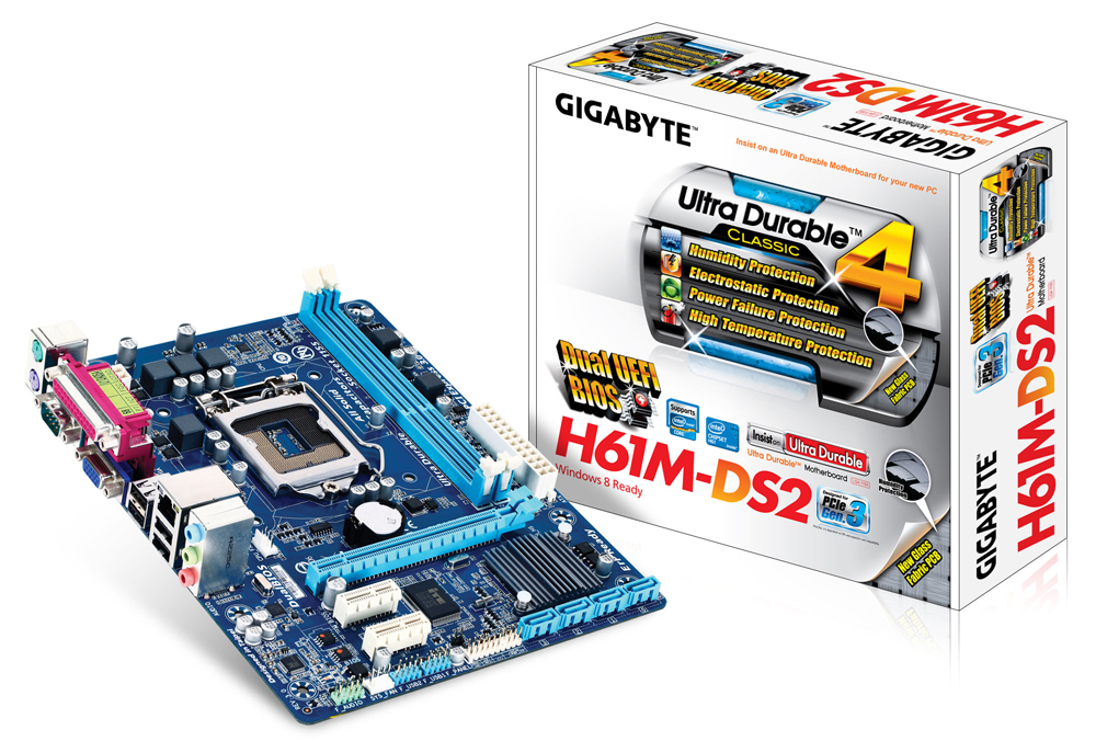 Main Gigabyte H61M-DS2 REV3.0