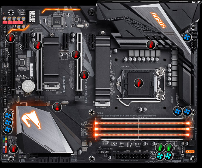 Z390 AORUS PRO (rev. 1.0) Características | Placas-mãe