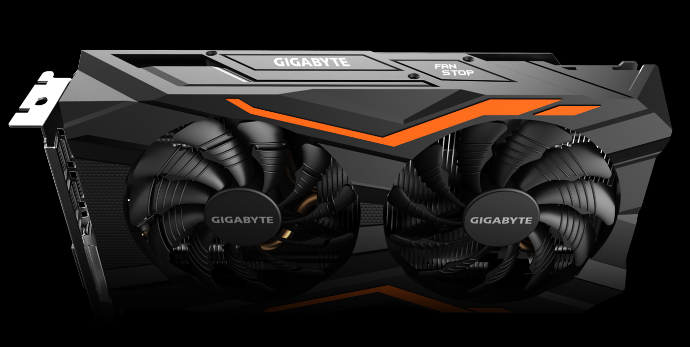 Gigabyte GeForce GTX 1050 Ti GV-N105TD5-4GD 4GB Grafikkarte schwarz 