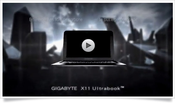 GIGABYTE X11 - Full Carbon Fiber, The Lightest on Earth Notebook