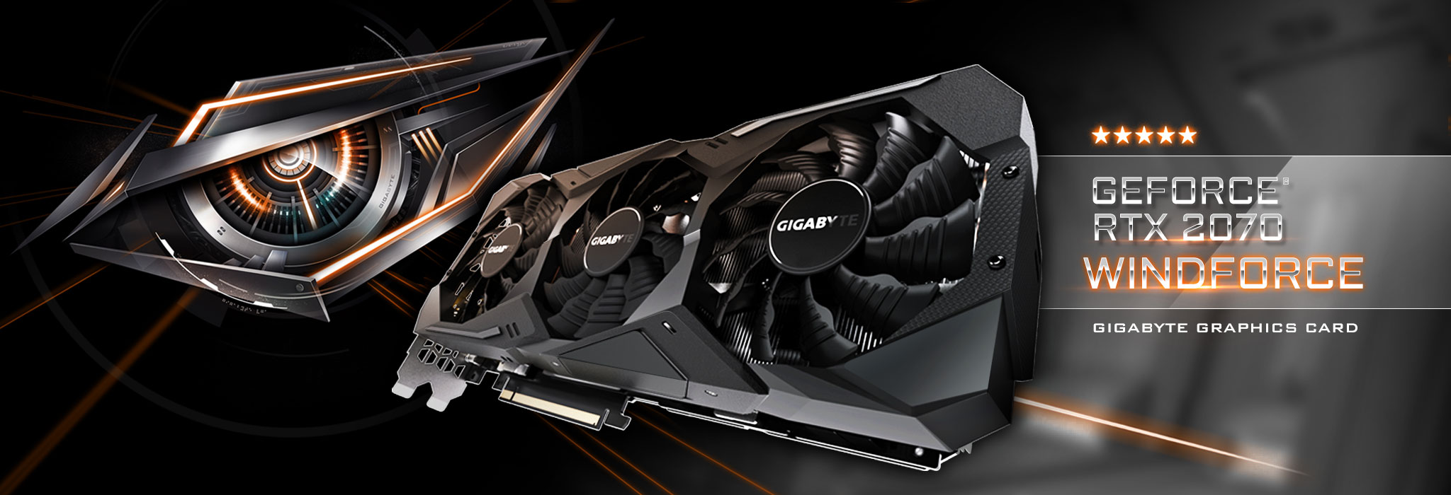 GeForce 2070 WINDFORCE 8G (rev. 1.0) Key Features Graphics Card - GIGABYTE Global