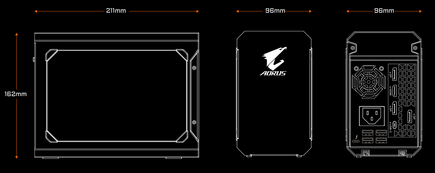 Skære af Laboratorium tre AORUS RTX 2070 GAMING BOX Key Features | Graphics Card - GIGABYTE Global