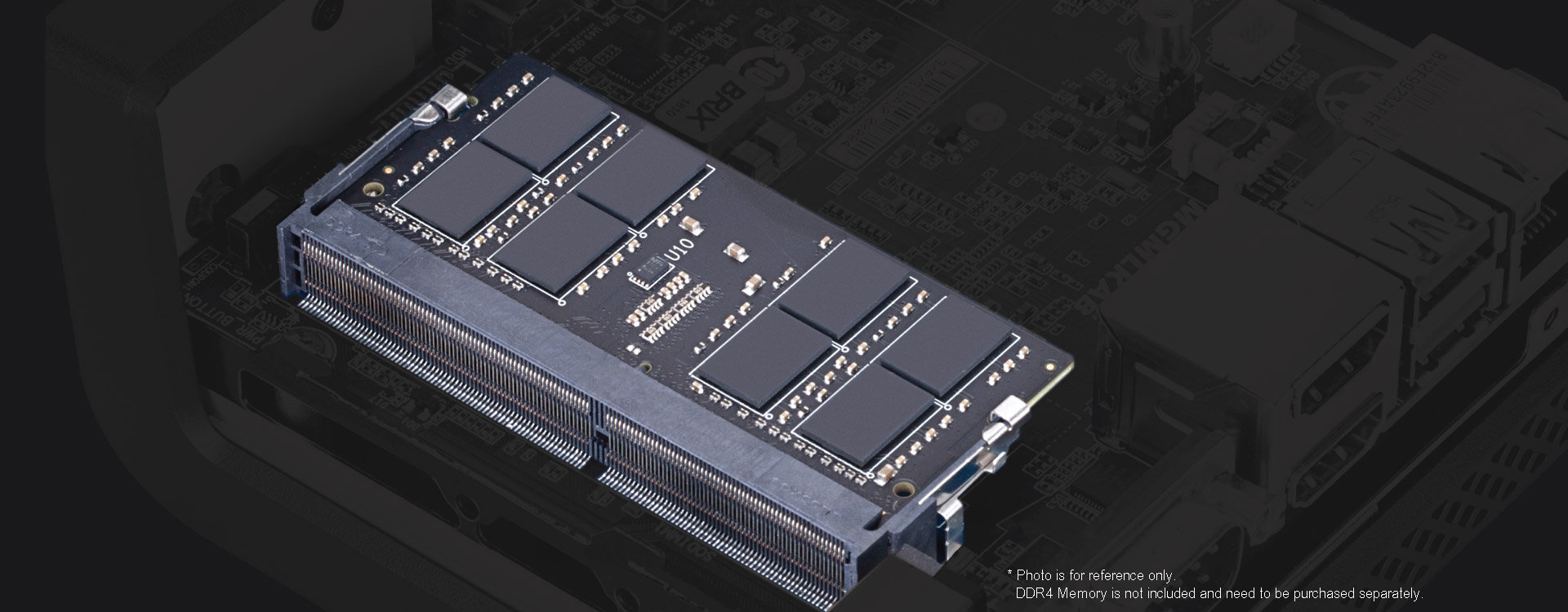 thumbnail image 2 of Gigabyte GB-BXI3-4010 BRIX Mini PC - I3-4010u, 64GB SSD, 8GB RAM, Win 10 Pro (NO AC Adapter) 2 of 6
