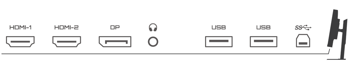  Monitor I/O port illustration 