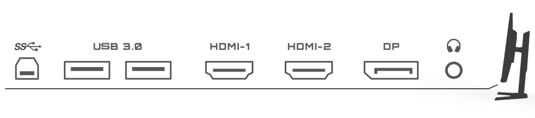  Monitor I/O port illustration 