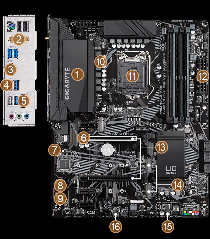 Z490 UD AC (rev. 1.0) Key Features | Motherboard - GIGABYTE Global Z490 UD AC (rev. 1.0) Key Features | Motherboard - GIGABYTE Global