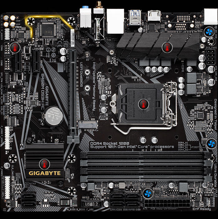 B460M DS3H AC (rev. 1.x) Key Features | Motherboard - GIGABYTE Global