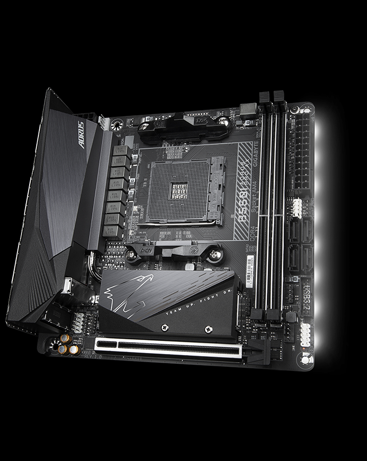 GIGABYTE B550I AORUS PRO AX マザーボード MiniITX AMD B550 チップセット搭載 MB4998