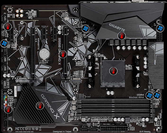 CARTE MERE ATX AM4 GIGABYTE B550 GAMING X V2