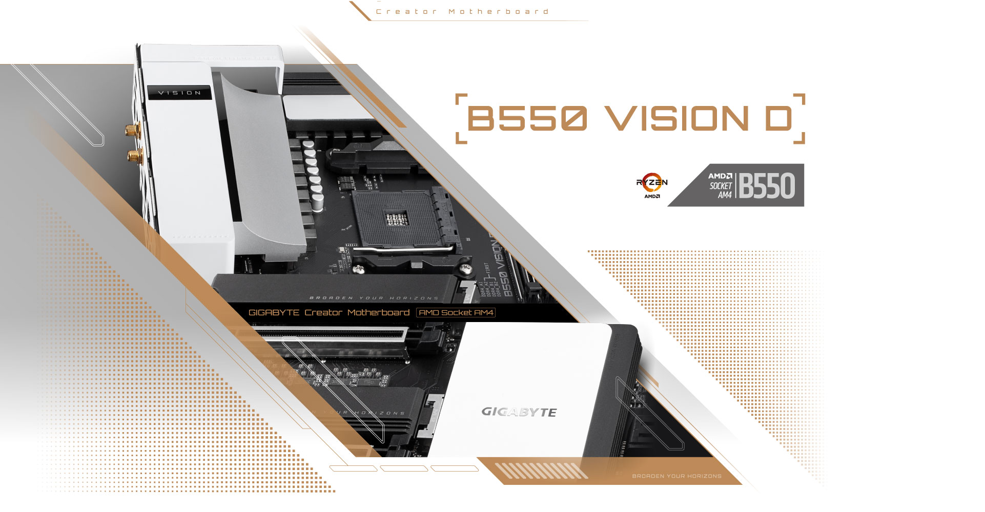 B550 VISION D (rev. 1.0) Key Features | Motherboard - GIGABYTE Global B550 VISION D (rev. 1.0) Key Features | Motherboard - GIGABYTE Global