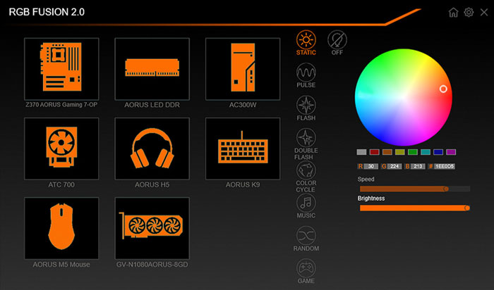 Barette Mémoire Gigabyte AORUS DDR4 16CB 4400MHZ RGB