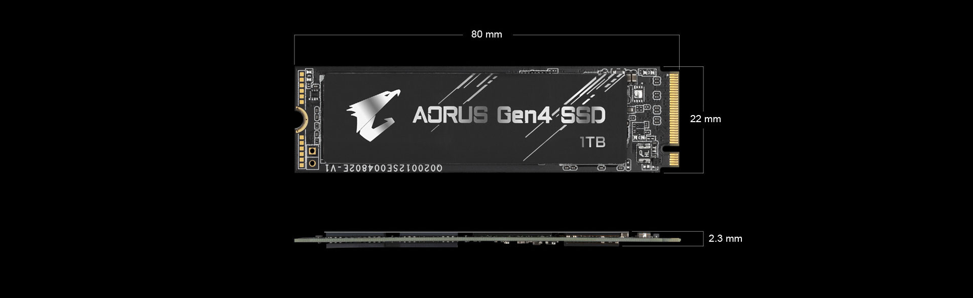 大人気定番商品 Gadjet 店GIGABYTE ギガバイト AORUS NVMe Gen4 PCIe M.2 SSD 1TB  HD2596GP-ASM2NE6100TTTD