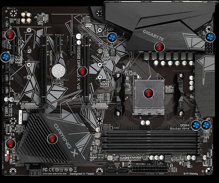 Gigabyte B550 Gaming X V2 AM4 ATX AMD Motherboard SATA 6Gb/s 889523024102