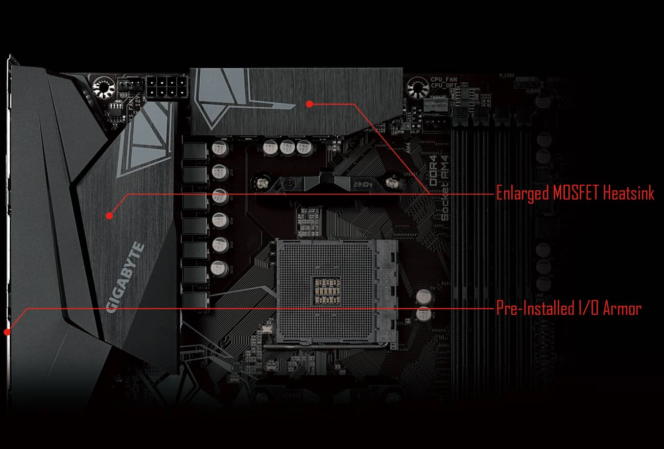 Acheter Gigabyte B550 GAMING X V2 AMD B550 ATX DDR4 AM4 2 x PCI-E x16 Slots  Motherboard