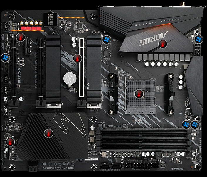 Gigabyte AMD Ryzen B550 AORUS ELITE V2 AM4 PCIe 4.0 ATX Motherboard  LN113413 - B550 Aorus Elite V2