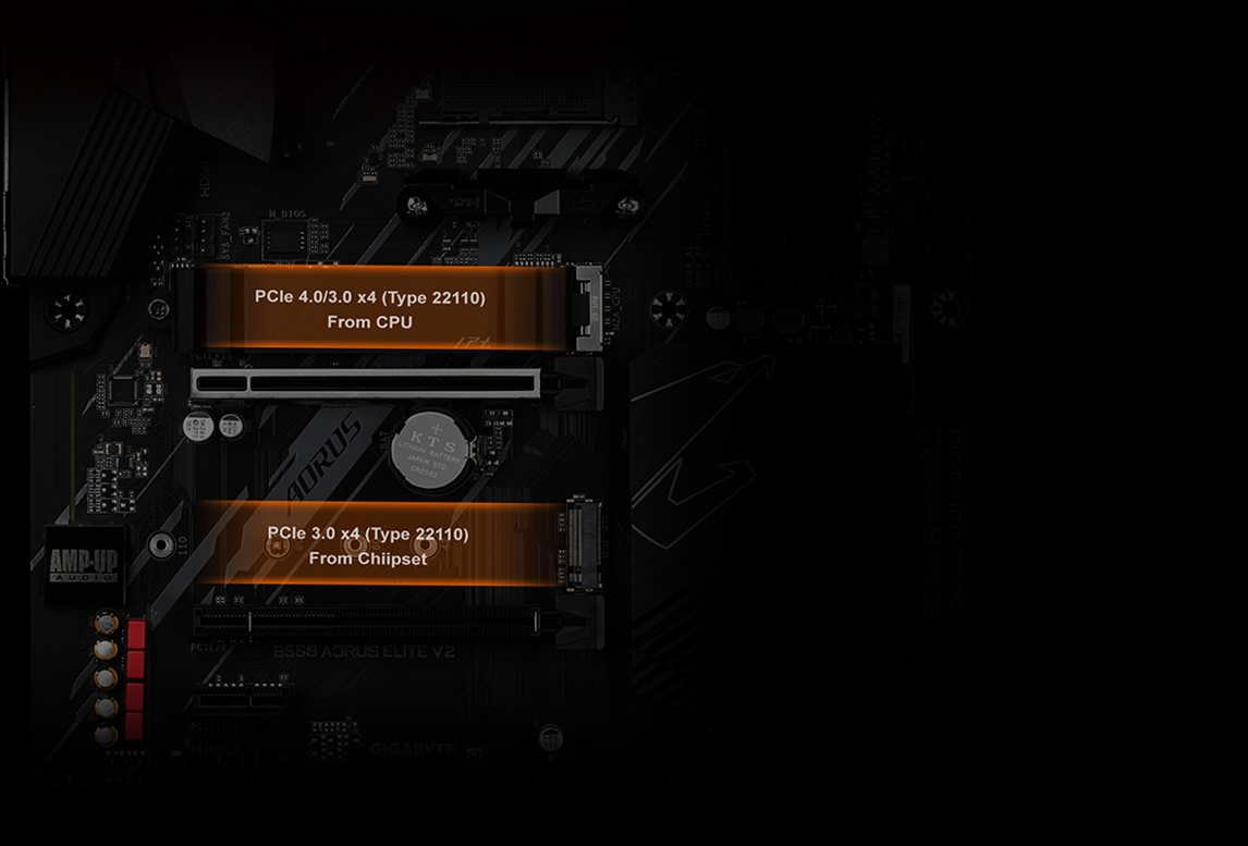 Gigabyte AMD Ryzen B550 AORUS ELITE V2 AM4 PCIe 4.0 ATX Motherboard  LN113413 - B550 Aorus Elite V2