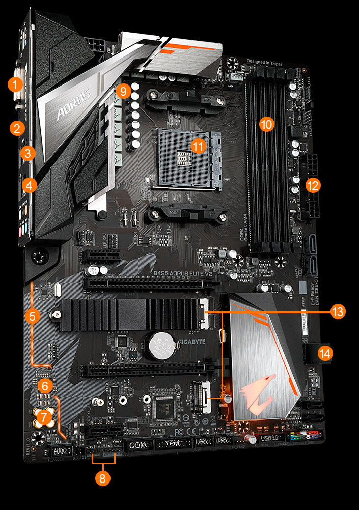 B450 AORUS Elite V2 (rev. 1.x) 主な特徴 | マザーボード - GIGABYTE ...