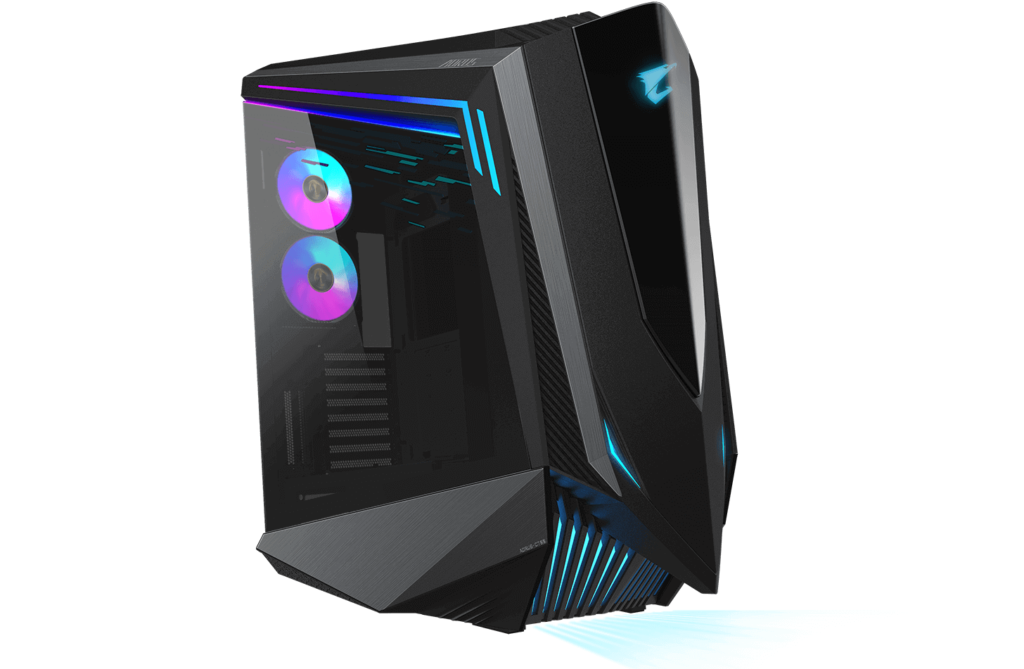  GIGABYTE AORUS C500 Glass - Black Mid Tower PC Gaming Case,  Tempered Glass, USB Type-C, 4X ARBG Fans Included (GB-AC500G ST) :  Electronics