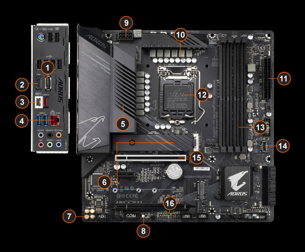 B560m Aorus Pro Rev 1 0 Key Features Motherboard Gigabyte Global