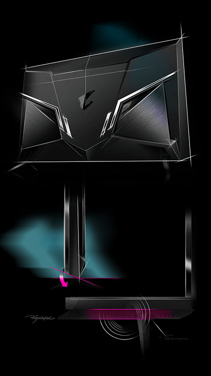 AORUS FV43U Gaming Monitor Key Features