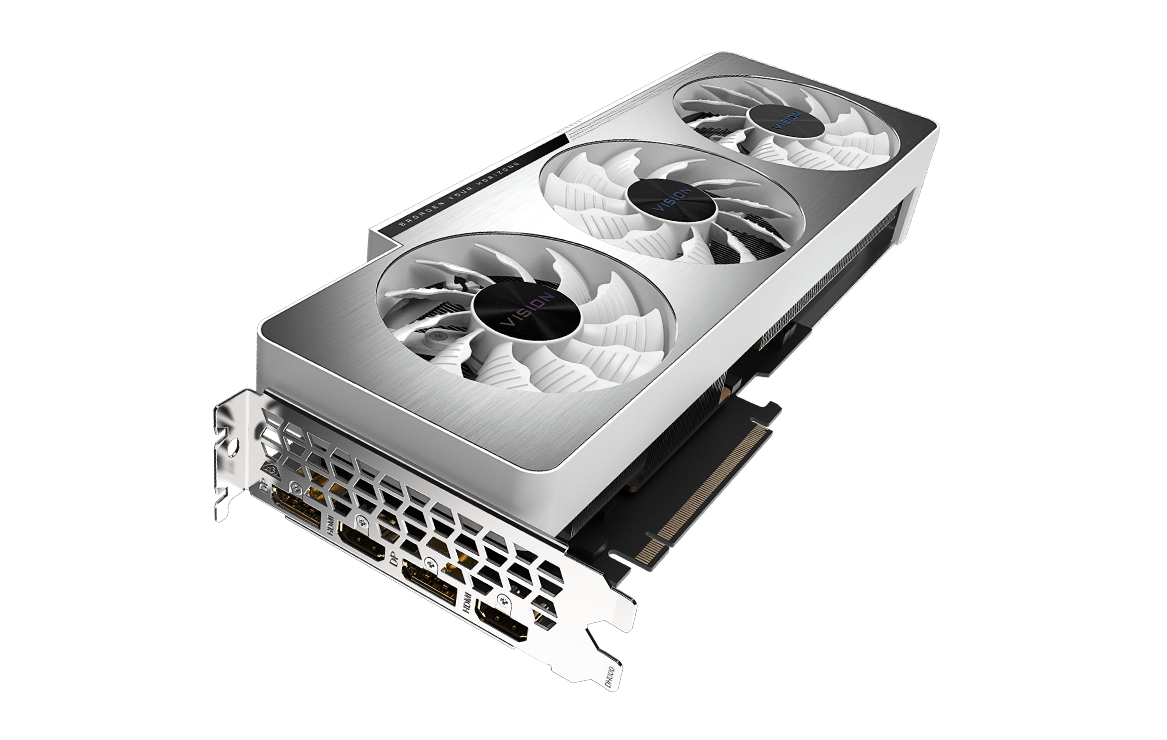 Gigabyte GeForce RTX 3070 Ti Vision OC 8G Graphics Card, WINDFORCE 3X  Cooling System, 8GB 256-bit GDDR6X, GV-N307TVISION OC-8GD Video Card