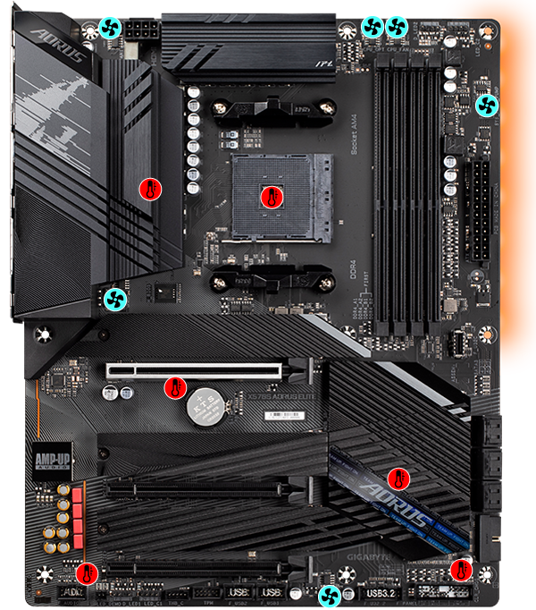 X570S AORUS ELITE (rev. 1.0) Key Features | Motherboard - GIGABYTE X570S AORUS ELITE (rev. 1.0) Key Features | Motherboard - GIGABYTE