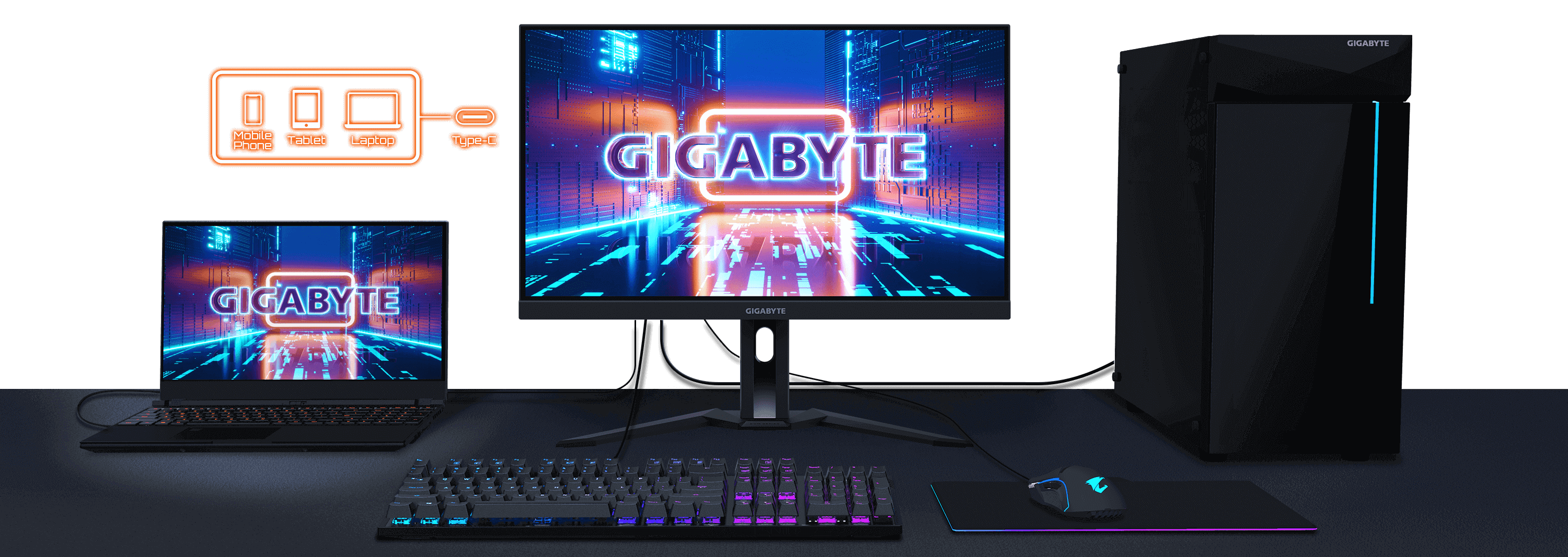 GIGA-BYTE GIGABYTE(ギガバイト) GIGABYTEM27QP USB-C対応 ゲーミングモニター M27Q P ［27型  /WQHD(2560×1440） /ワイド］