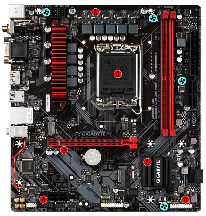 B660M GAMING AC DDR4 (rev. 1.x) Key Features | Motherboard