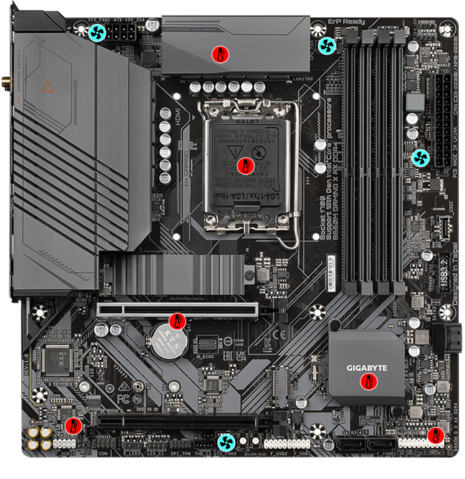 Carte Mère Gigabyte B660M GAMING X DDR4 mATX LGA1700 DDR4 USB3.2 M.2