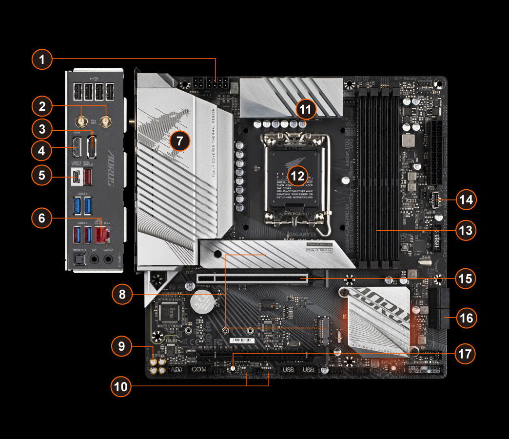 Carte mère Asus ROG STRIX B660-A GAMING WIFI - Carte-mère - ATX - Socket  LGA1700 - B660 Chipset - USB-C Gen2, USB-C Gen1, USB 3.2 Gen 1, USB 3.2 Gen  2, USB-C Gen 2x2