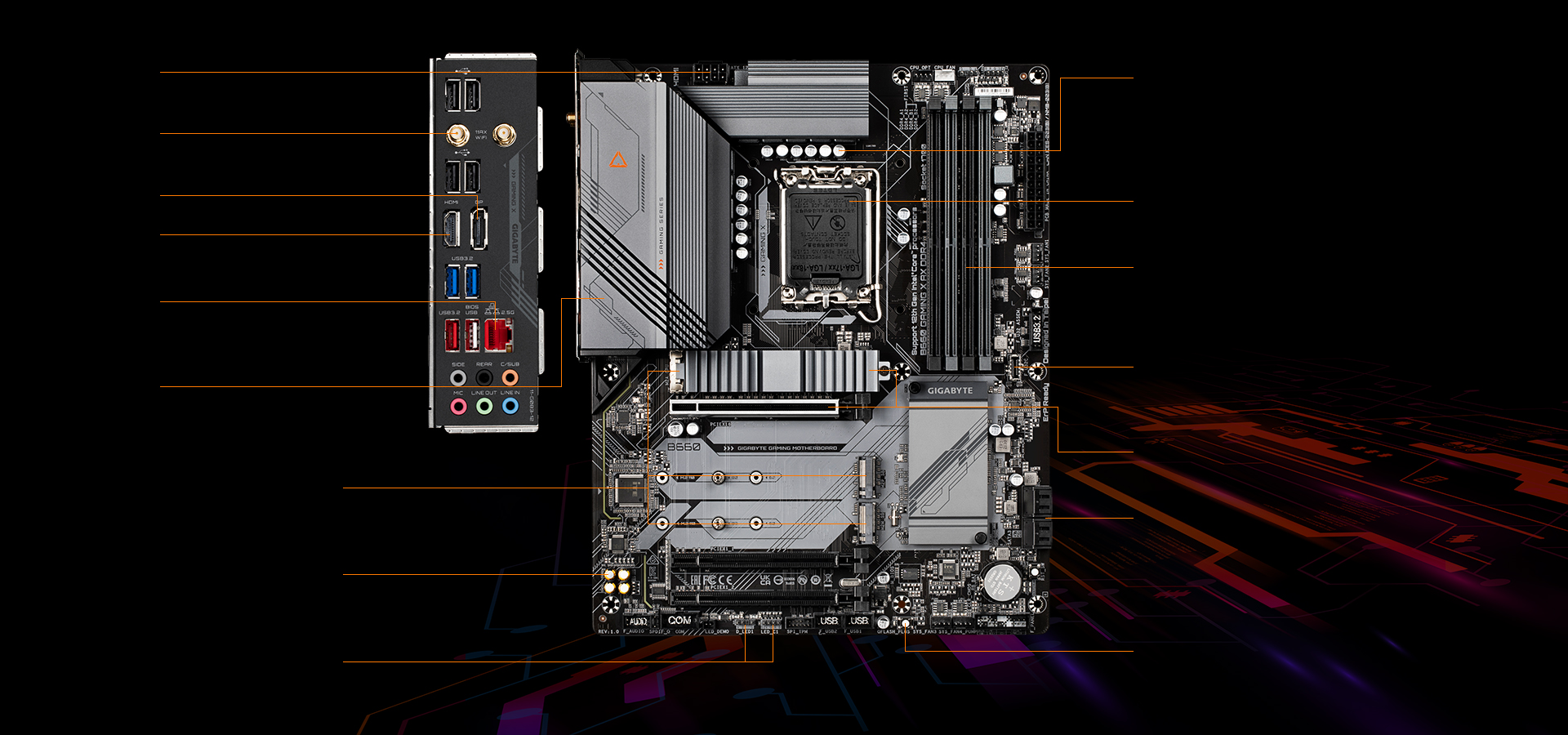 B660 GAMING X DDR4 (rev. 1.0) Key Features