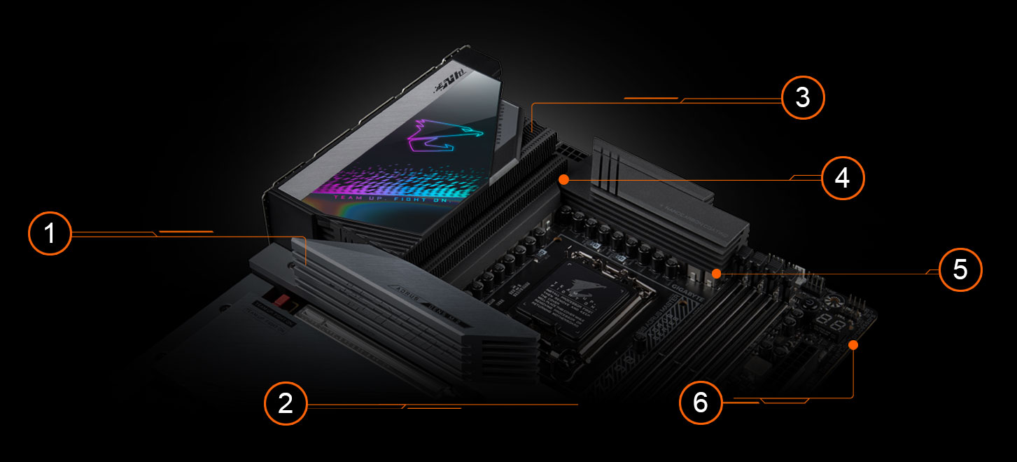 GIGABYTE Z790 AORUS Master (LGA 1700/ Intel Z790/ EATX/ DDR5/ 5* M.2/ PCIe  5.0/ USB 3.2 Gen2X2 Type-C/Intel WiFi 6E/ Marvell AQtion 10GbE LAN/Q-Flash  Plus/EZ-Latch Plus/placa-mãe para jogos)