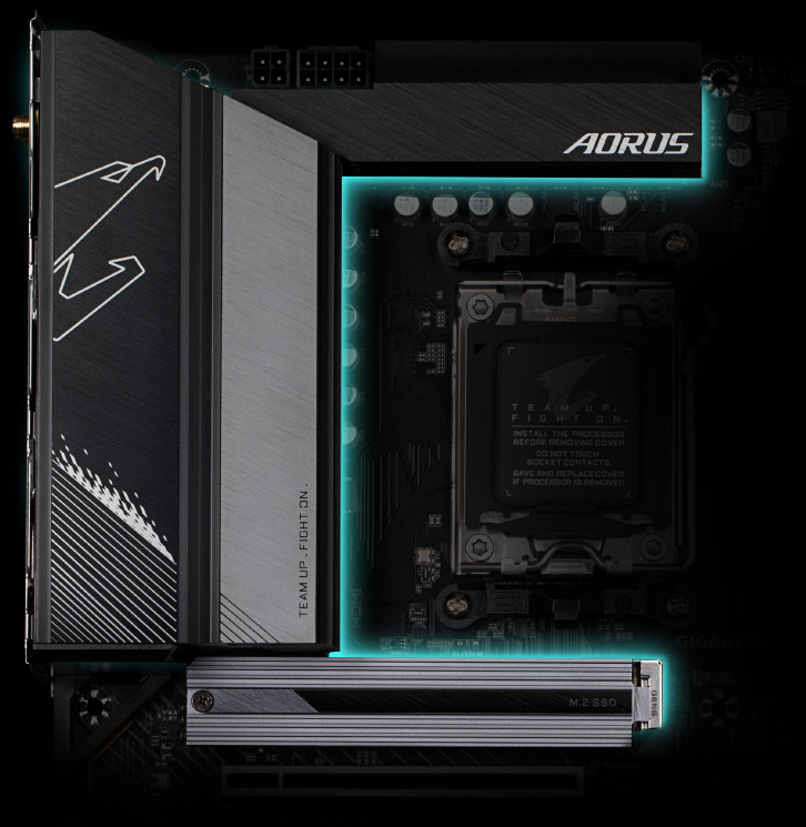 GIGABYTE B650 AORUS ELITE AX AM5 LGA 1718 AMD B650 ATX Motherboard DDR5
