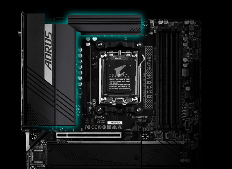 Powerful motherboard: the GIGABYTE B650 AORUS Elite AX (2024)