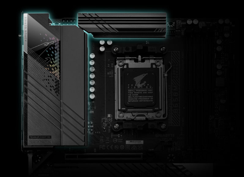 Gigabyte B650 AORUS Pro AX AMD AM5 ATX Motherboard - Micro Center