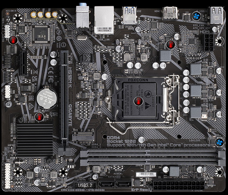 ASUS PRIME H510M-K - Carte-mère - micro ATX - Socket LGA1200