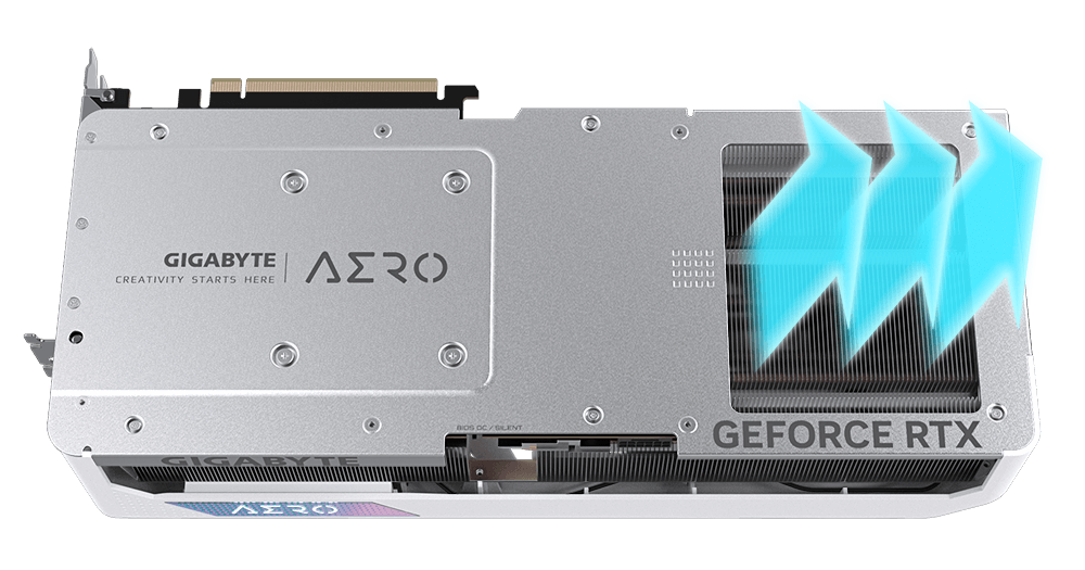 GIGABYTE GeForce RTX 4080 AERO OC Graphics Card, 16GB GDDR6X 256 bit  Memory, 2535 MHz Core