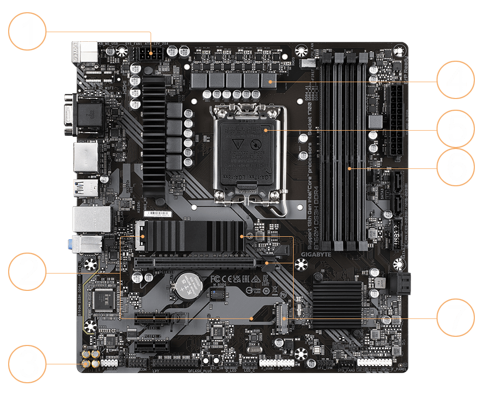 B760M DS3H DDR4 (rev. 1.0) Key Features | Motherboard - GIGABYTE