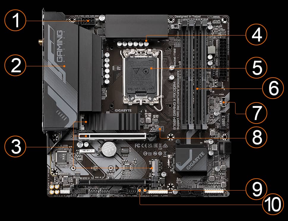 Carte mére Gigabyte B760 GAMING X DDR4