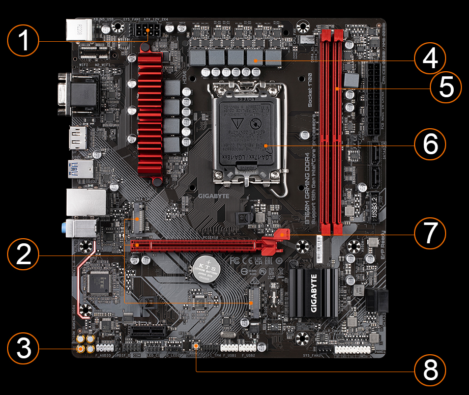 B760 GAMING X DDR4 (rev. 1.0) Key Features