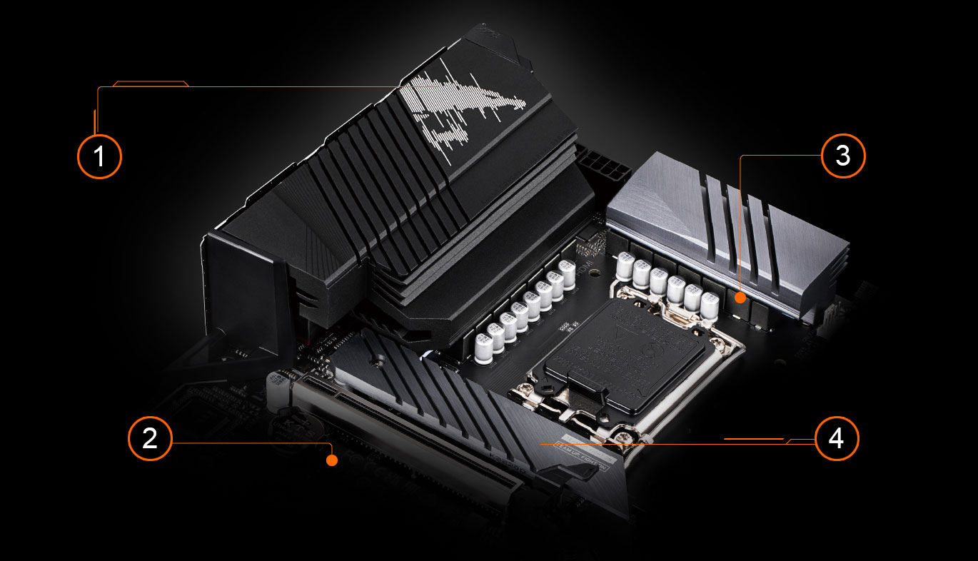 Placa madre Gigabyte Aorus B760m Elite Lga 1700 Matx DDR5