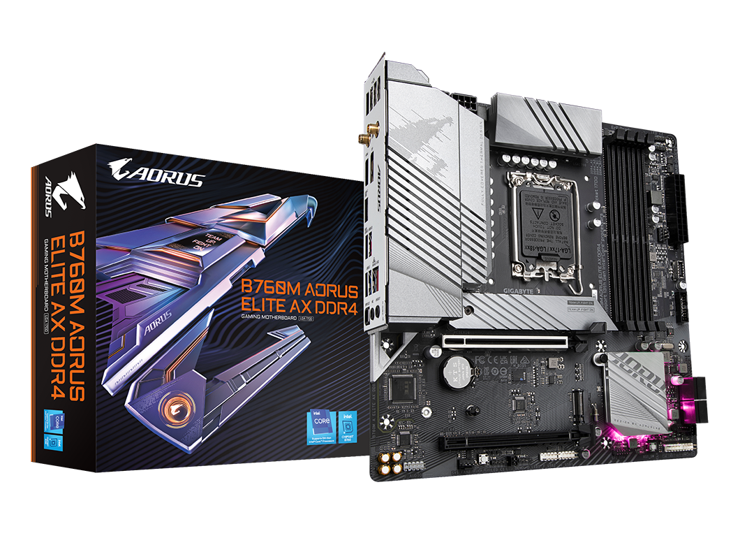 Carte Mère Gigabyte B760M Gaming X DDR4 (Intel LGA 1700) Micro ATX