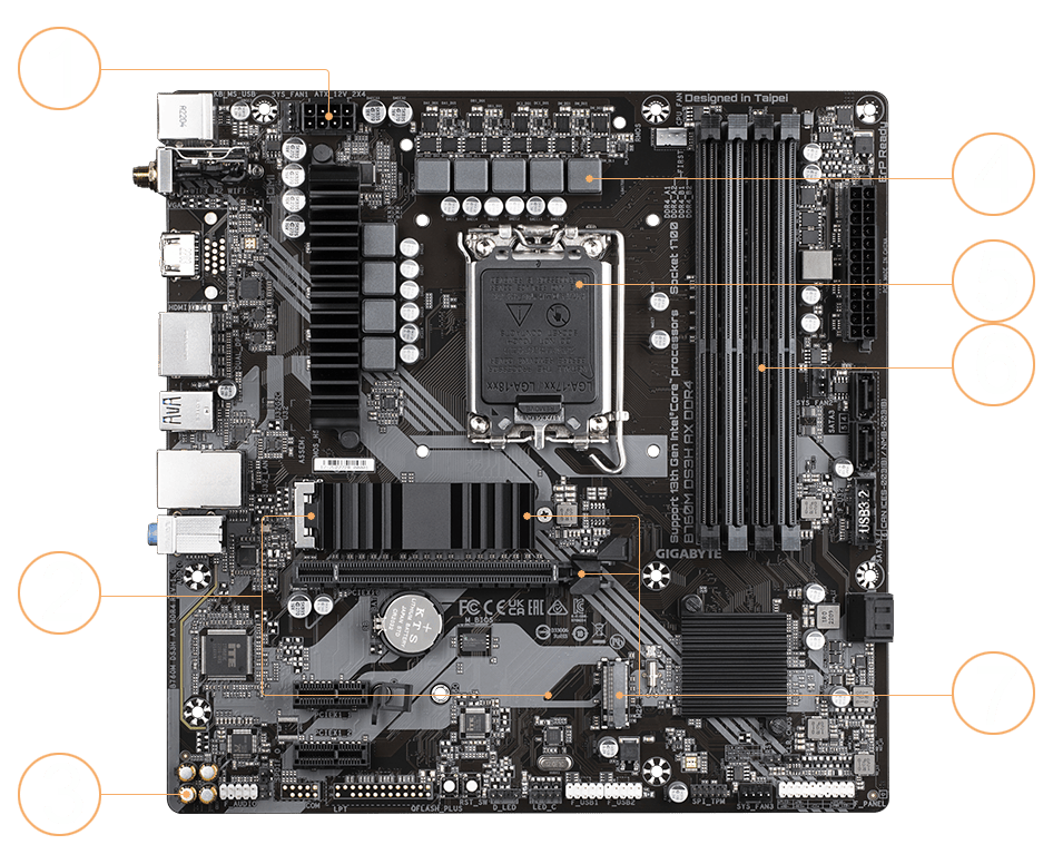 Carte mère - GIGABYTE TECHNOLOGY - B760 GAMING X AX DDR4