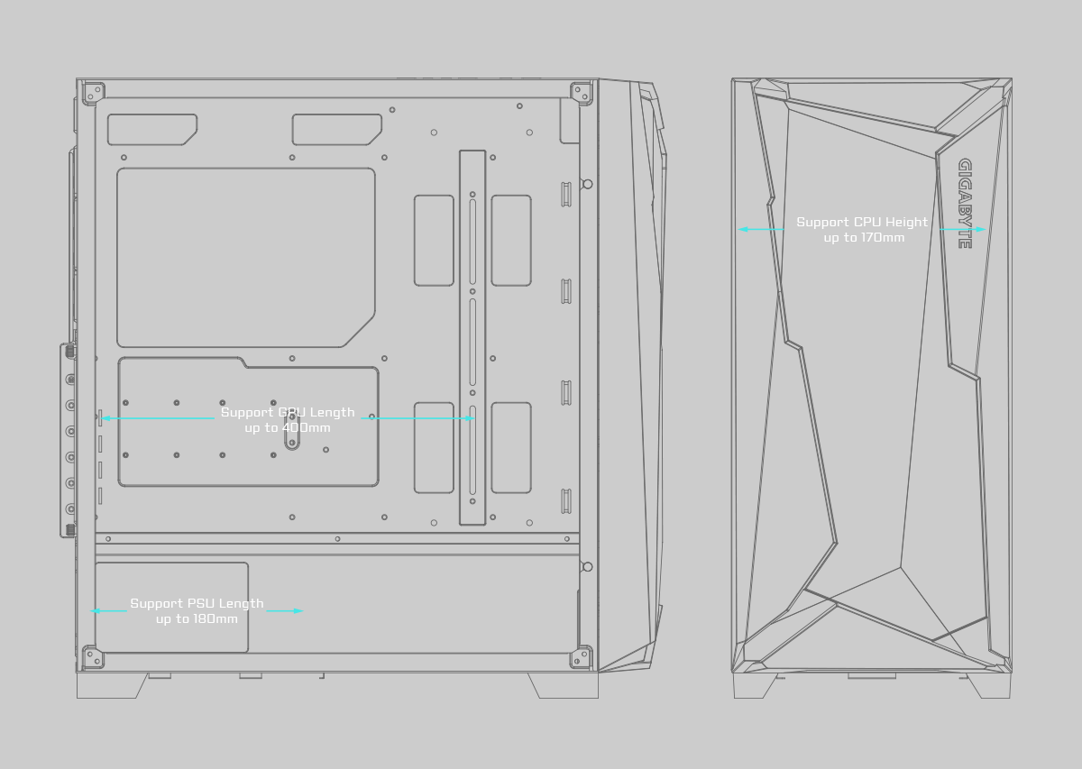 GIGABYTE C301 GLASS ARGB BLACK | Gaming PC Built