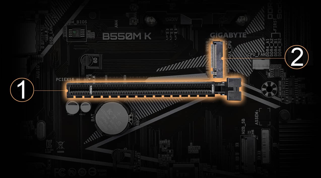 GIGABYTE B550M K AM4 AMD B550 Micro-ATX Motherboard with Dual M.2, SATA  6Gb/s, USB 3.2 Gen 1, Realtek GbE LAN, PCIe 4.0