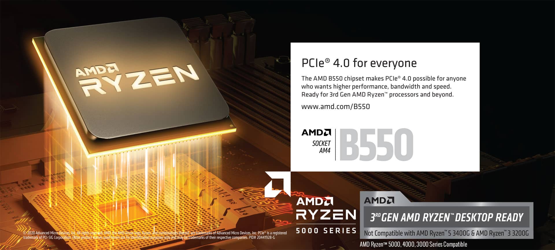 Amd - Ryzen 5 4600G + B550 Gaming X V2 - Kit d'évolution - Rue du Commerce