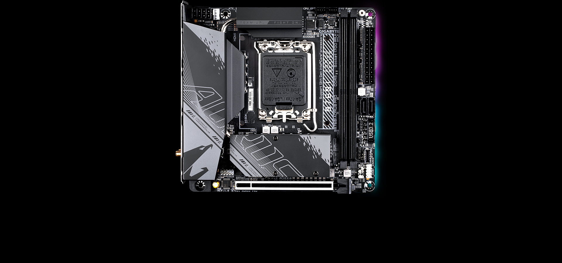 Gigabyte B760I AORUS PRO DDR4 placa base Intel B760 Express LGA 1700 mini  ITX