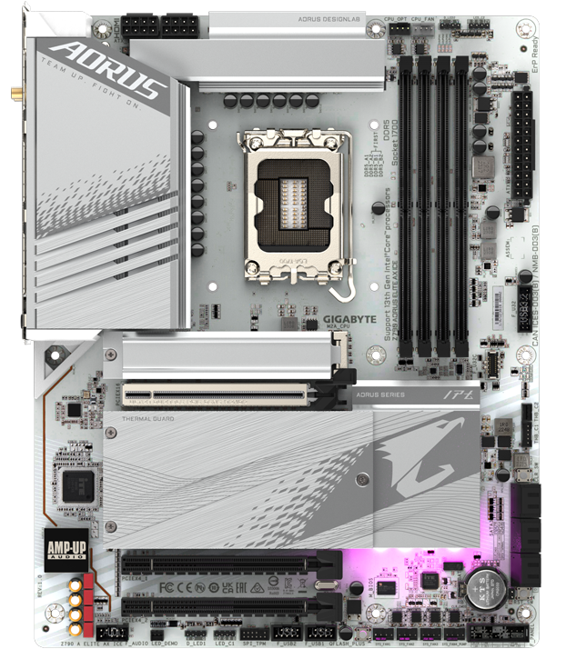 Gigabyte B650 AORUS ELITE AX ICE - Carte mère Gigabyte sur