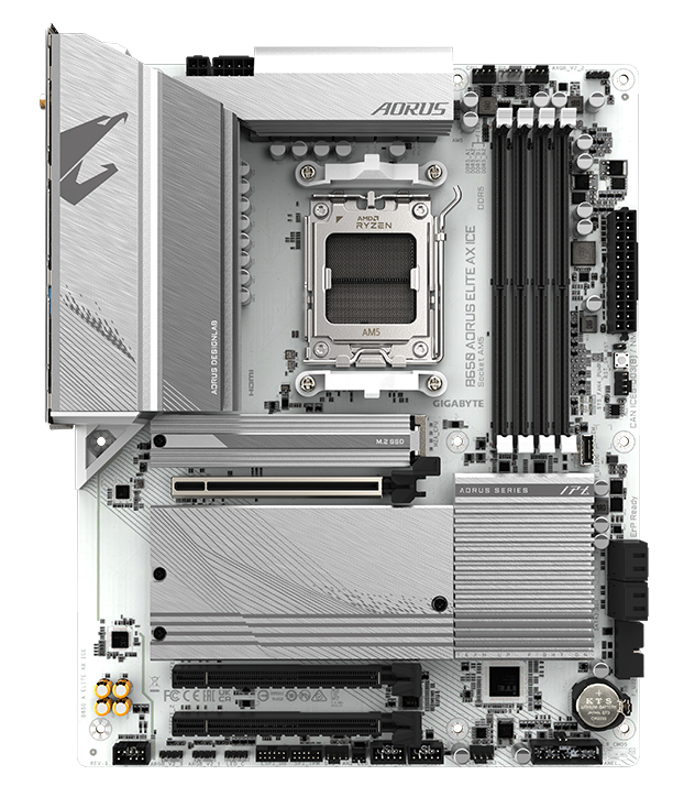 Gigabyte B650 AORUS ELITE AX ICE ATX AM5 Motherboard (B650 AORUS