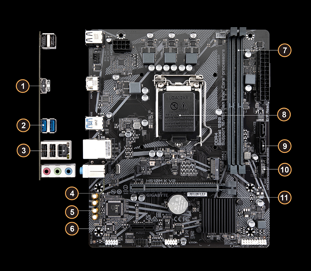 Carte Mère Gigabyte H410M-H V2 - Setup Game